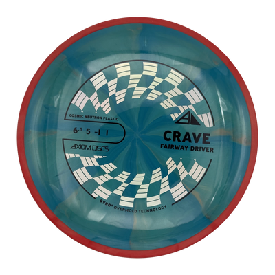 Axiom Crave Cosmic Neutron Fairway Driver, Blue/Red, 170g