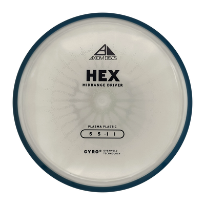 Axiom Hex Plasma Midrange, Silver/Blue, 173g
