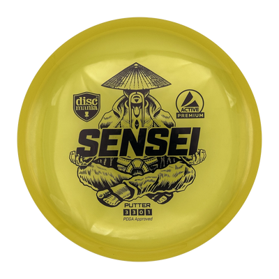 Discmania Sensei Active Premium Putter, Yellow, 175g
