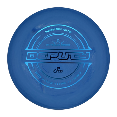 Dynamic Discs Deputy Classic Pro Putter, Blue, 173g