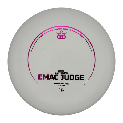 Dynamic Discs EMac Judge Classic Supreme Putter, White, 176g