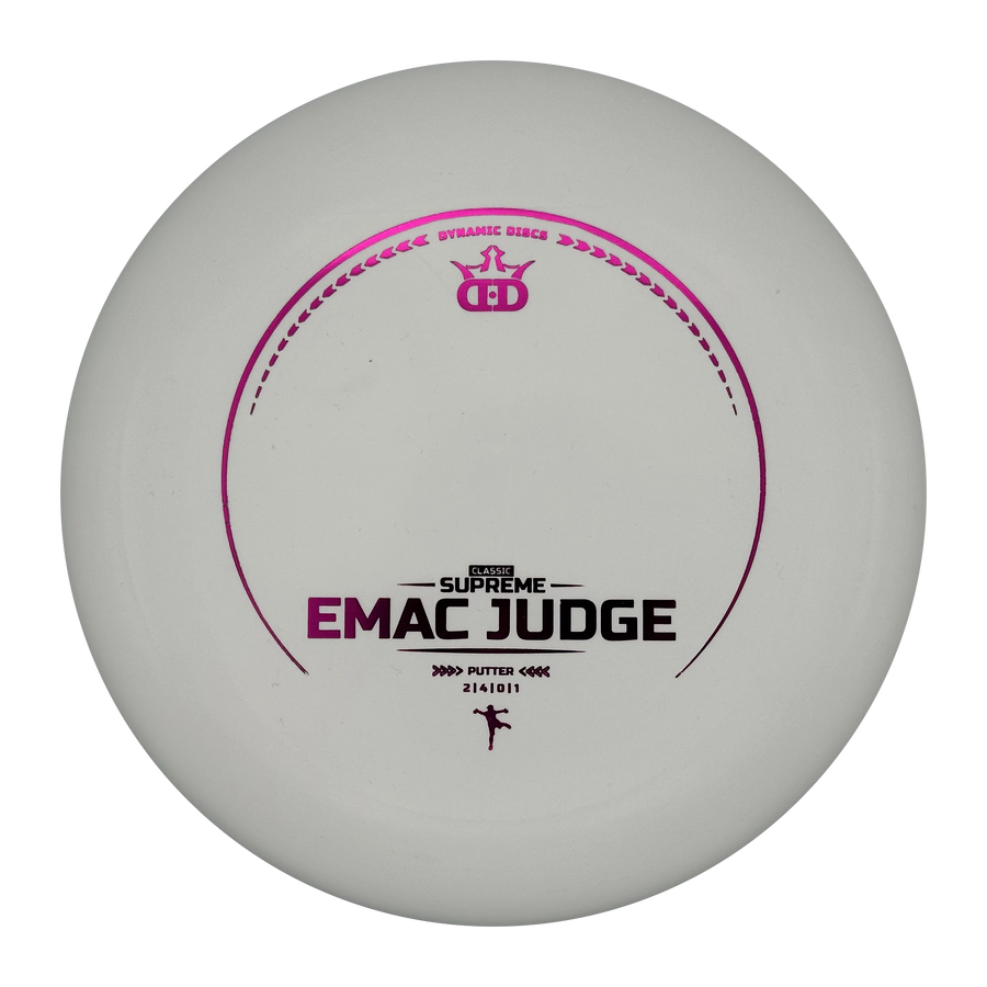 Dynamic Discs EMac Judge Classic Supreme Putter, White, 176g