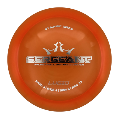 Dynamic Discs Sergeant Lucid Distance Driver, Orange, 172g