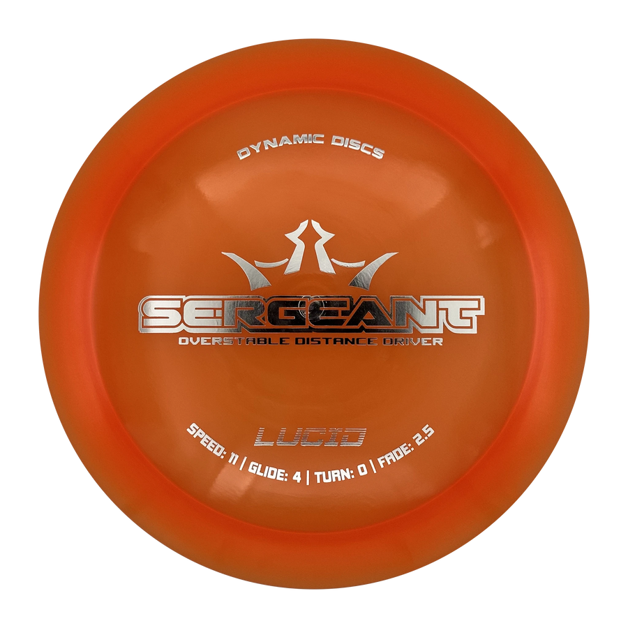 Dynamic Discs Sergeant Lucid Distance Driver, Orange, 172g