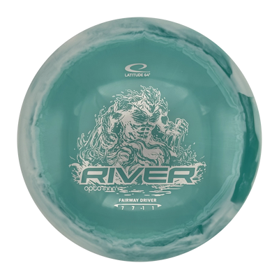 Latitude 64 River Opto Orbit Fairway Driver, Turquoise/White, 173g