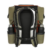 MVP Voyager Slim Polyester Backpack, Olive/Orange